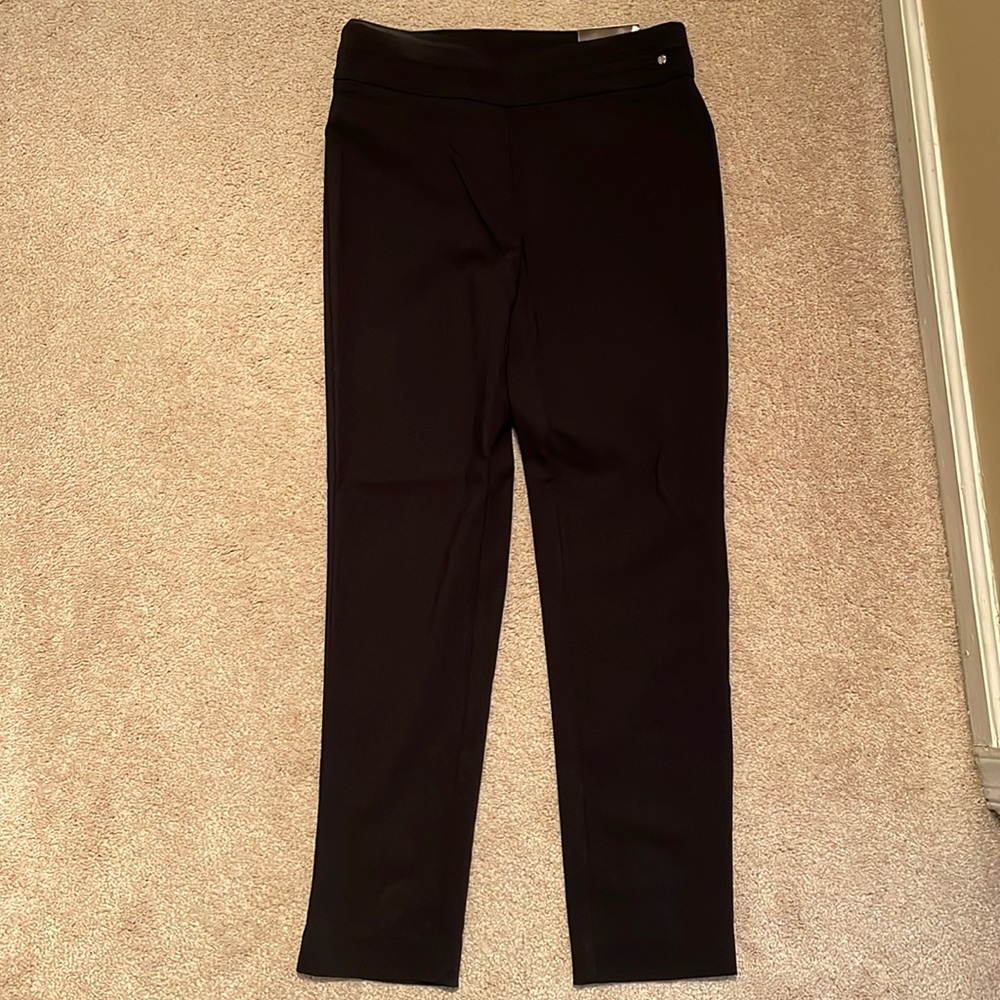 Low Rise, Streamlined Fit Black Pants